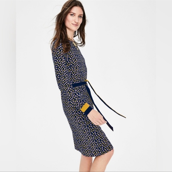 Boden Star Fawn Jersey Midi Dress 4R - Picture 4 of 14